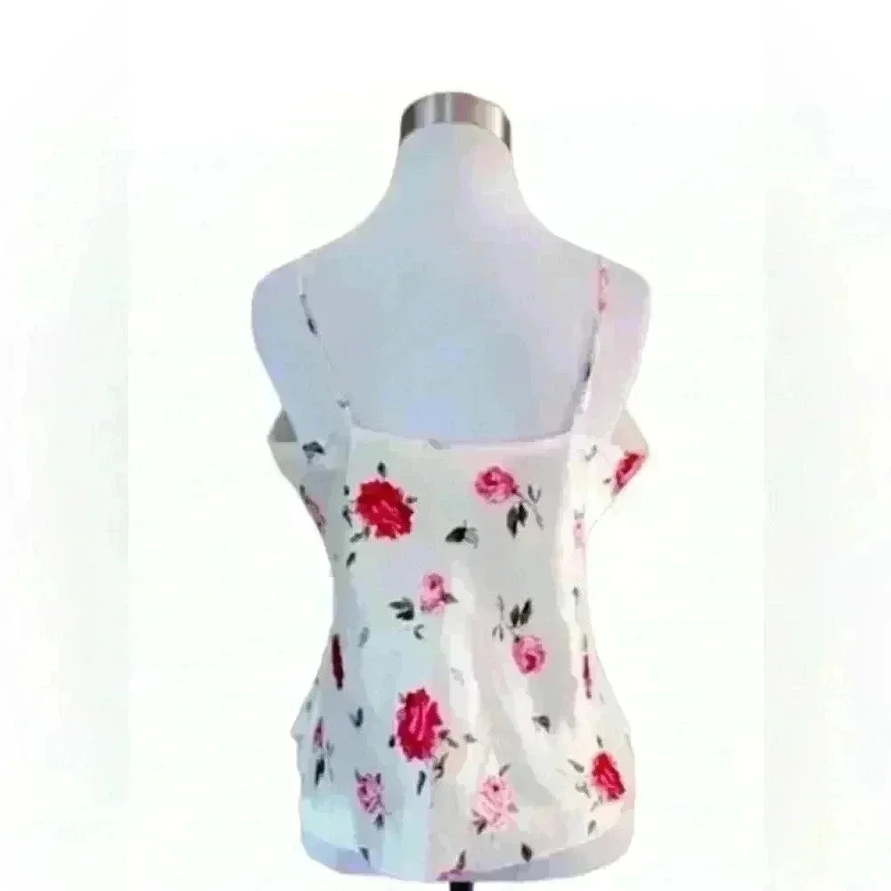 TRYSE Camisole Red Roses on Satin Cream; size 2xL - Picture 3 of 9